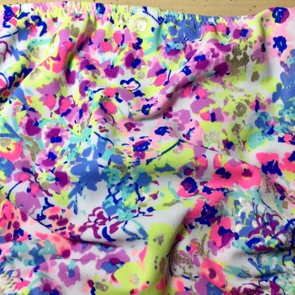 Watercolor Floral Swimsuit Bikini Bottom Sz XS - Picture 3 of 5